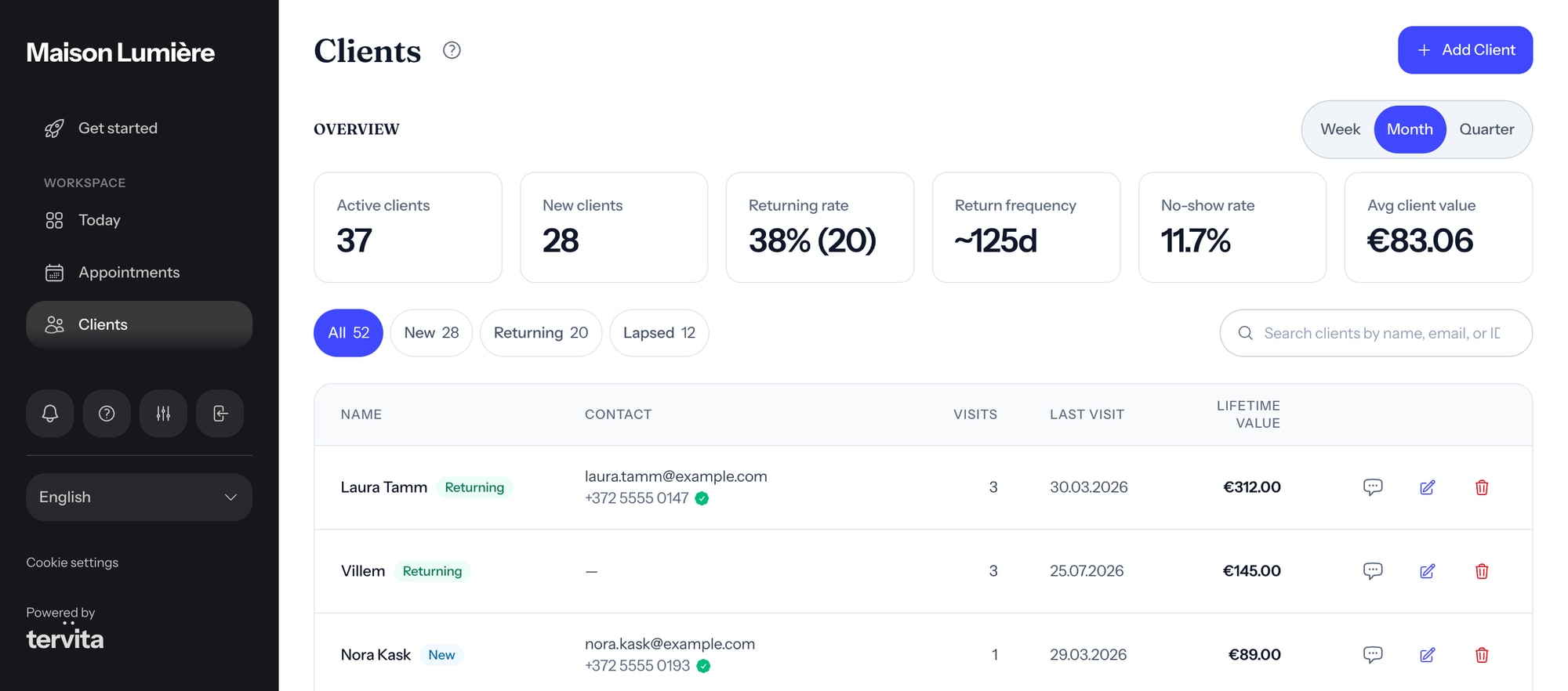Tervita — Client CRM